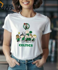 Peanut Snoopy and Friends Boston Celtics Basketball Shirt
