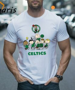 Peanut Snoopy and Friends Boston Celtics Basketball Shirt
