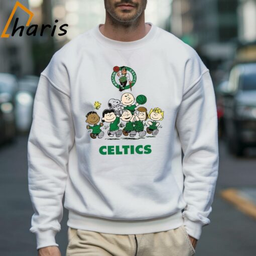 Peanut Snoopy and Friends Boston Celtics Basketball Shirt