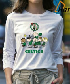 Peanut Snoopy and Friends Boston Celtics Basketball Shirt 4