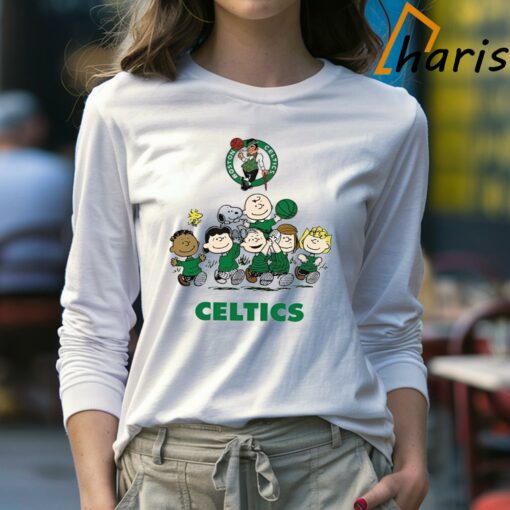 Peanut Snoopy and Friends Boston Celtics Basketball Shirt