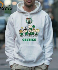 Peanut Snoopy and Friends Boston Celtics Basketball Shirt 5