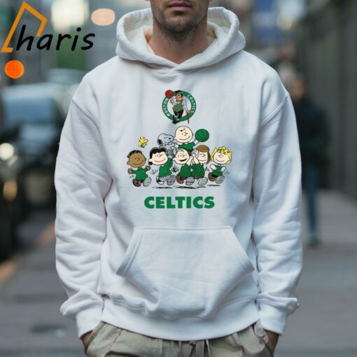 Peanut Snoopy and Friends Boston Celtics Basketball Shirt