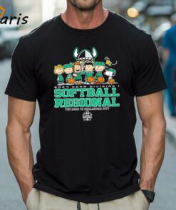 Peanuts Characters 2024 Ncaa Division I Softball Regional Cleveland State Vikings Logo Shirt