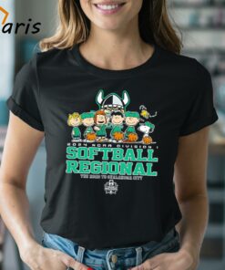 Peanuts Characters 2024 Ncaa Division I Softball Regional Cleveland State Vikings Logo Shirt