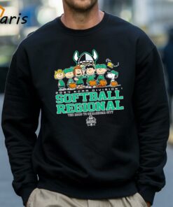 Peanuts Characters 2024 Ncaa Division I Softball Regional Cleveland State Vikings Logo Shirt 4