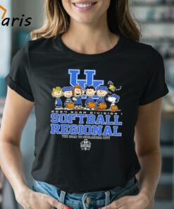 Peanuts Characters 2024 Ncaa Division I Softball Regional Kentucky Wildcats Logo Shirt