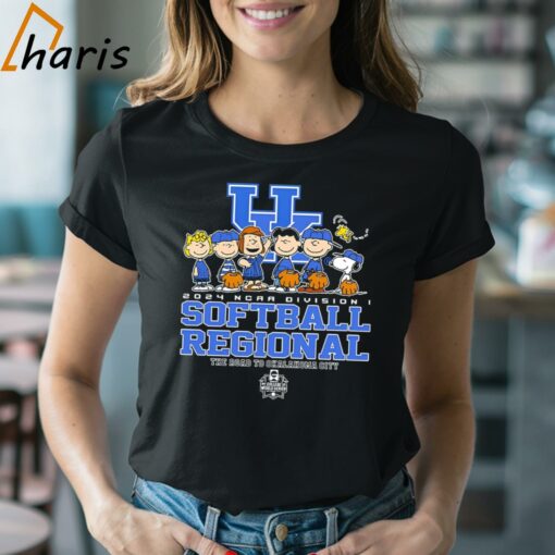 Peanuts Characters 2024 Ncaa Division I Softball Regional Kentucky Wildcats Logo Shirt