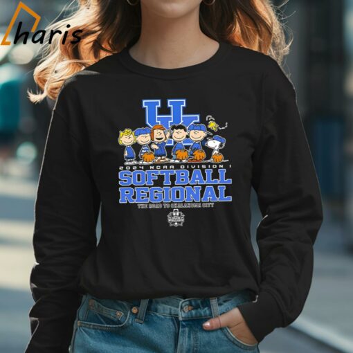 Peanuts Characters 2024 Ncaa Division I Softball Regional Kentucky Wildcats Logo Shirt