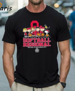 Peanuts Characters 2024 Ncaa Division I Softball Regional Oklahoma Sooners Logo Shirt