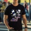 Peanuts Charlie Brown And Snoopy Playing Baseball Mets Shirt