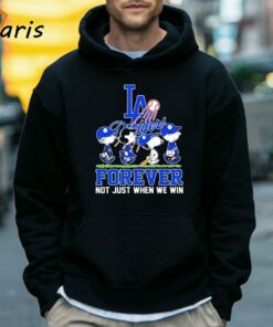 Peanuts Fan Team Los Angeles Dodgers Baseball Forever Not Just When We Win 2024 T shirt 5
