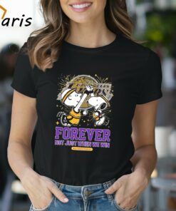 Peanuts Snoopy And Charlie Brown High Five Los Angeles Lakers Forever Not Just When We Win Shirt