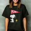 Peanuts Snoopy And Woodstock Flag Men’s T-Shirt