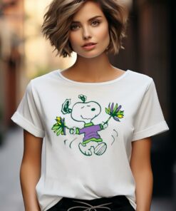 Peanuts – Snoopy Mardi Gras Cheer T-Shirt