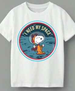 Peanuts Snoopy On The Moon I Need My Space Mens T Shirt 4