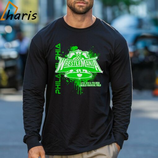 Philadelphia Wrestlemania April 6th and 7th 2024 Lincoln Financial Field Shirt