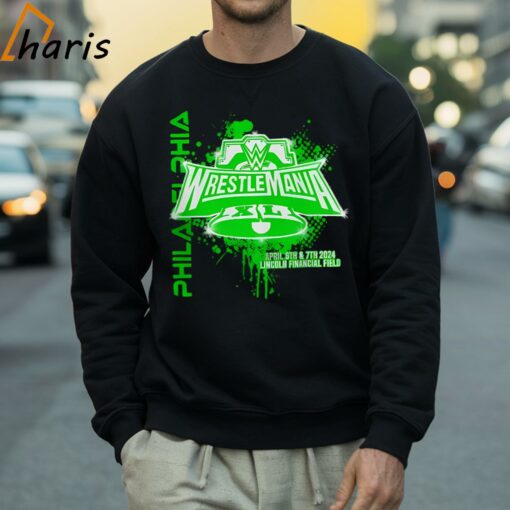 Philadelphia Wrestlemania April 6th and 7th 2024 Lincoln Financial Field Shirt