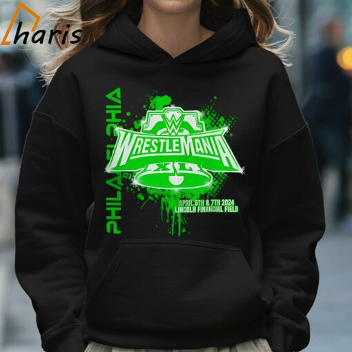 Philadelphia Wrestlemania April 6th and 7th 2024 Lincoln Financial Field Shirt