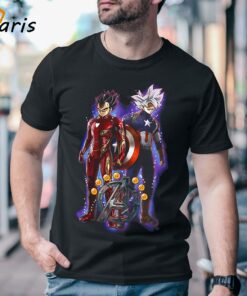 Rare Goku Vegeta Dragon Ball Marvel Avengers T-shirt