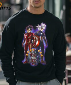 Rare Goku Vegeta Dragon Ball Marvel Avengers T shirt 3