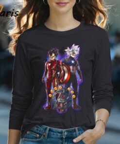 Rare Goku Vegeta Dragon Ball Marvel Avengers T shirt 4