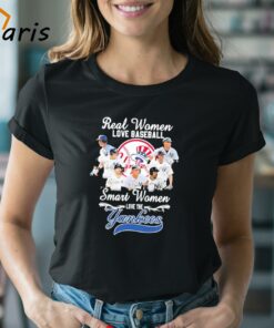 Real Women Love Baseball Smart Women Love The New York Yankees 2024 Signatures Shirt