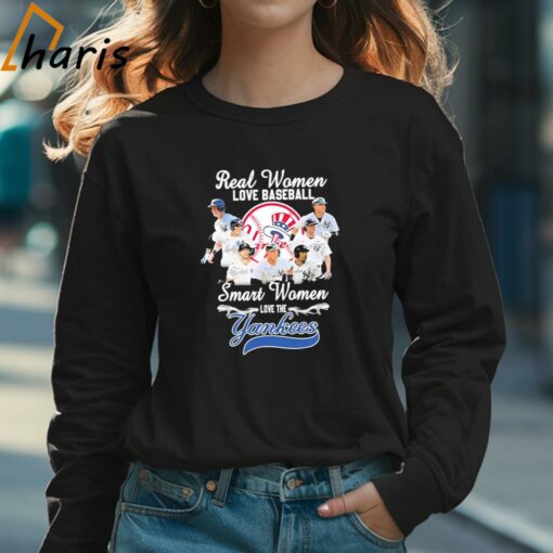 Real Women Love Baseball Smart Women Love The New York Yankees 2024 Signatures Shirt