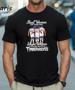 Real Women Love Basketball Smart Women Love The Minnesota Timberwolves Signatures Shirt