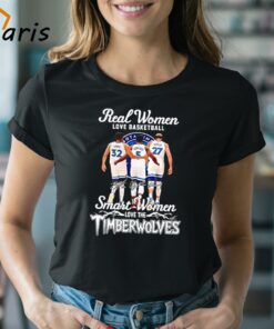 Real Women Love Basketball Smart Women Love The Minnesota Timberwolves Signatures Shirt