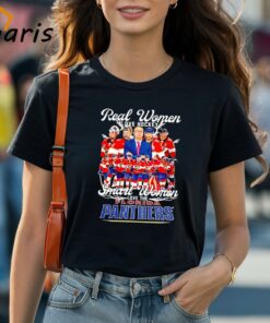 Real Women Love Hockey Smart Women Love The Florida Panthers Hockey T-shirt