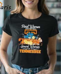 Real Women Love Softball Smart Women Love The Tennessee Team Players Shirt