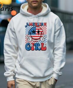 Retro Groovy Fourth 4th of July Smile American Girl T-Shirt 4 Retro Groovy Fourth 4th of July Smile American Girl T Shirt 5