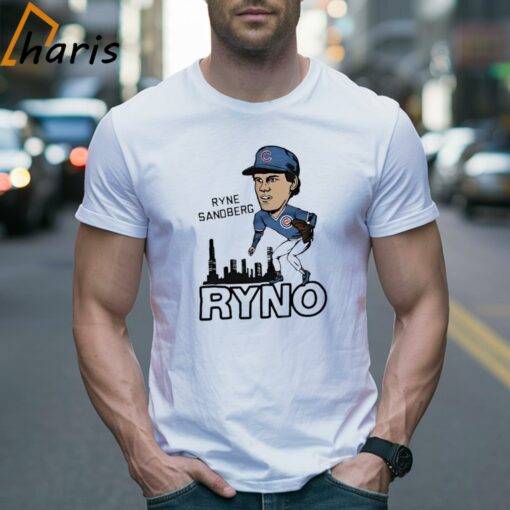 Ryne Sandberg Chicago Cubs Homage Ryno Cartoon Shirt