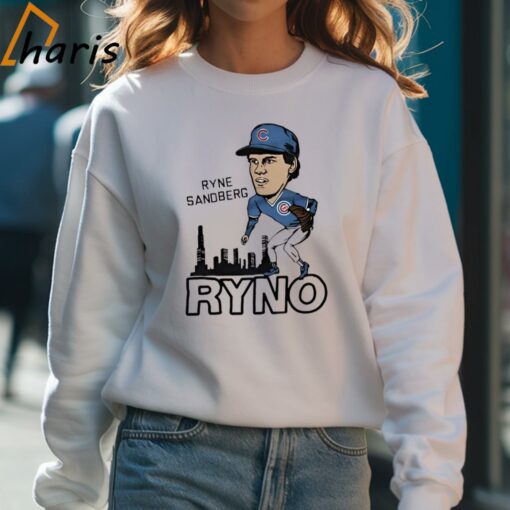 Ryne Sandberg Chicago Cubs Homage Ryno Cartoon Shirt