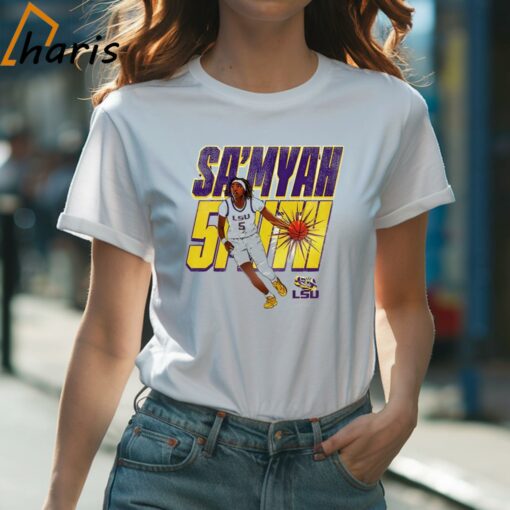 Sa’Myah Smith LSU Tigers Basketball Cartoon Shirt