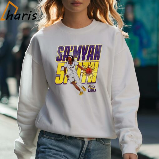 Sa’Myah Smith LSU Tigers Basketball Cartoon Shirt