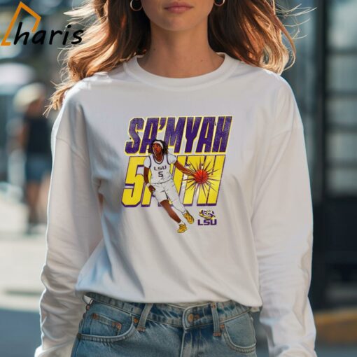 Sa’Myah Smith LSU Tigers Basketball Cartoon Shirt