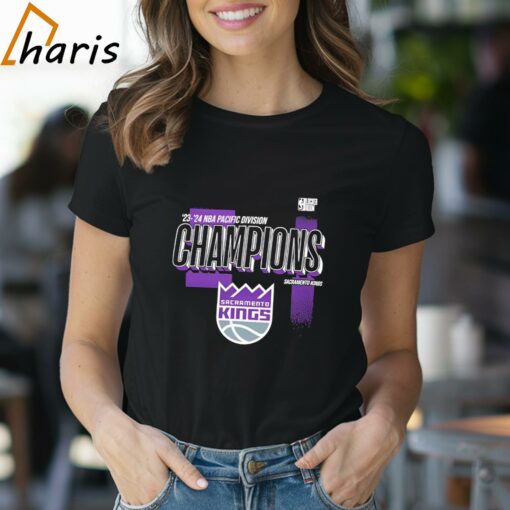 Sacramento Kings 2024 Pacific Division Champions Locker Room T-shirt