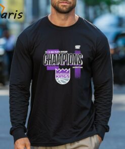Sacramento Kings 2024 Pacific Division Champions Locker Room T shirt 3