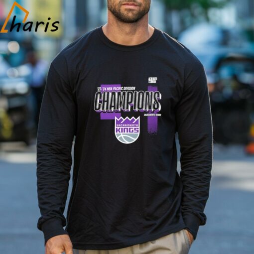 Sacramento Kings 2024 Pacific Division Champions Locker Room T-shirt