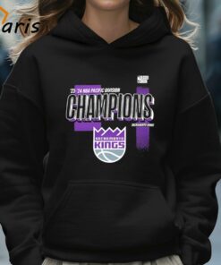 Sacramento Kings 2024 Pacific Division Champions Locker Room T shirt 5