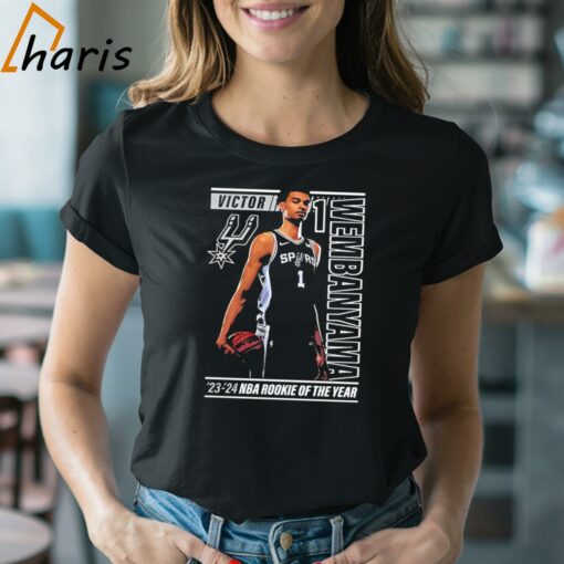 San Antonio Spurs Victor Wembanyama 2024 NBA Rookie Of The Year Shirt