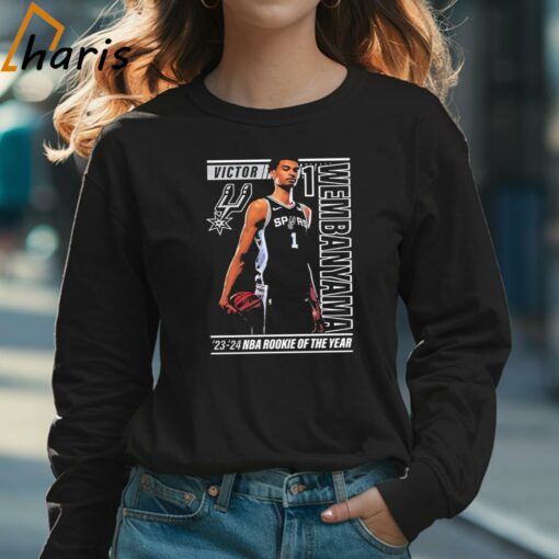 San Antonio Spurs Victor Wembanyama 2024 NBA Rookie Of The Year Shirt