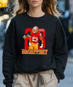 San Francisco 49ers 23 Christian McCaffrey RB1 Signature Shirt 3