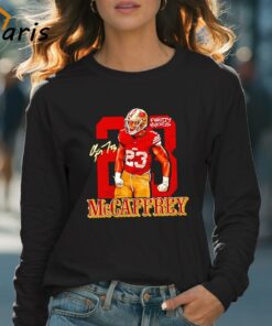 San Francisco 49ers 23 Christian McCaffrey RB1 Signature Shirt 4