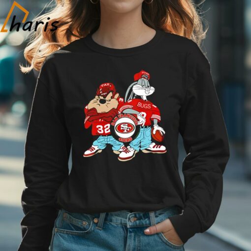 San Francisco 49ers Tasmanian Devil And Bugs Bunny Cartoon Shirt