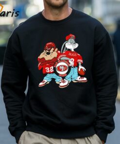 San Francisco 49ers Tasmanian Devil And Bugs Bunny Cartoon Shirt 4