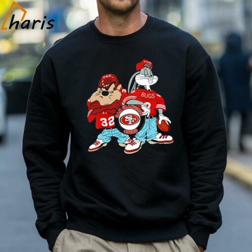 San Francisco 49ers Tasmanian Devil And Bugs Bunny Cartoon Shirt