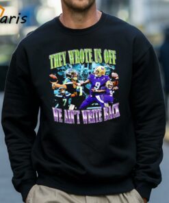 Seattle Seahawks Geno Smith They Wrote Us Off We Ain't Write Back Shirt 3 Seattle Seahawks Geno Smith They Wrote Us Off We Aint Write Back Shirt 4
